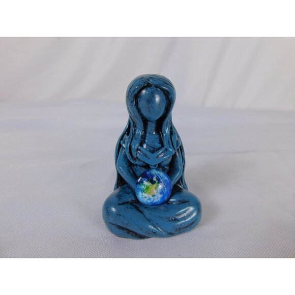 Earth Goddess Resin Statue Mother Nature Meditation Pagan Decor Figurine Sculptu - Picture 3 of 12